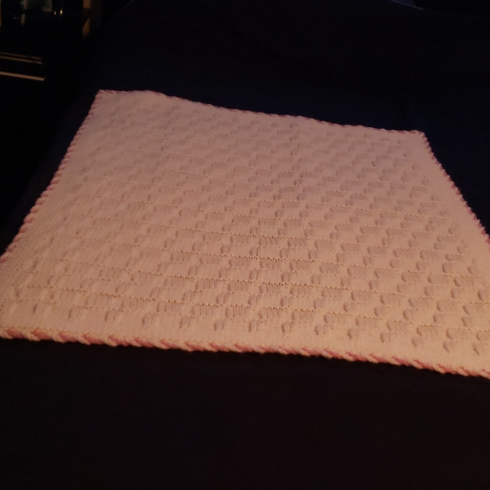 Knitted Baby Blanket.